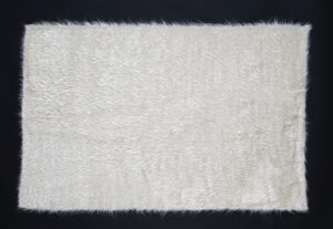 El Dokuması Mohair & Yün Kilim – White