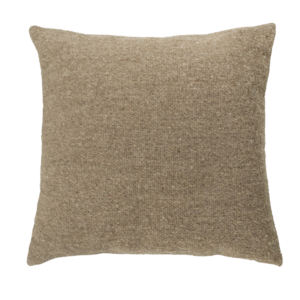 El Dokuması Yün Kare Yastık – Düz Gri