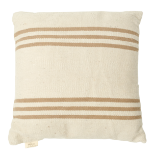 El Dokuması Pamuk Yastık – Üçlü Camel Çizgili