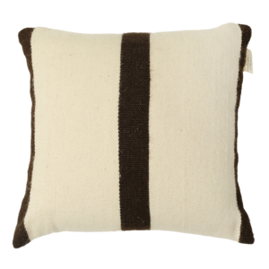 El Dokuması Yün Kare Yastık – Toprak Kahverengi Strada