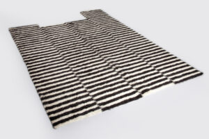 El Dokuması Mohair & Yün Kilim – Chiaroscuri Black & White