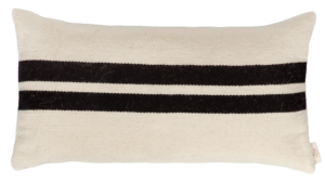 El Dokuması Yün Kare Yastık – Orizzonte Black