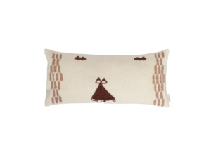 El Dokuması Yün Dikdörtgen Yastık – Cat