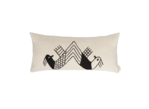 El Dokuması Yün Dikdörtgen Yastık – Uccelli