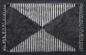 El Dokuması Mohair & Yün Kilim – Sandglass Grey